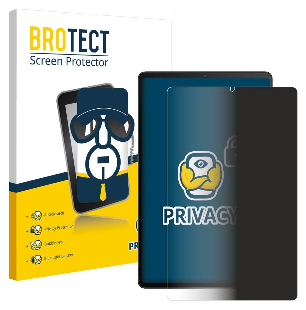 BROTECT Sichtschutzfolie für Xiaomi Black Shark Gaming Tablet Anti-Spy Privacy Sichtschutz Blickschutz Folie Blaulicht-Schutz