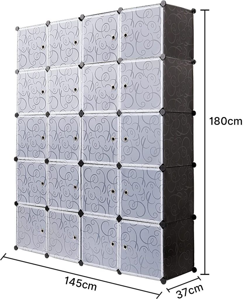 Mondeer Kleiderschrank 20 Kubus Kunststoff Kleiderschrank Produktbild 8
