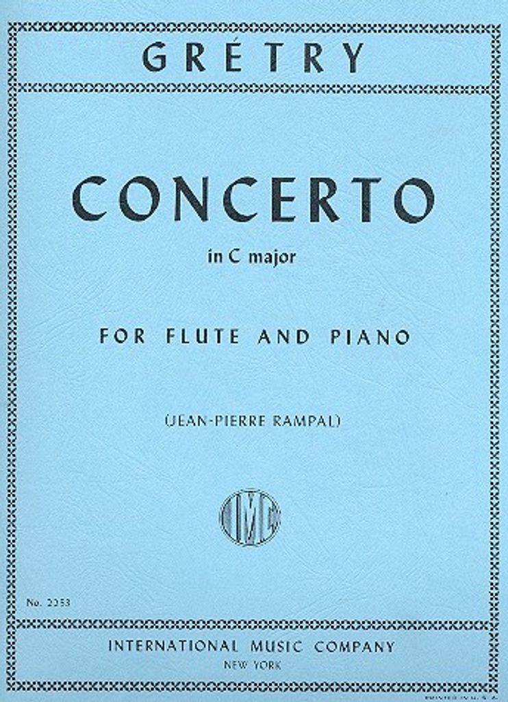 Concerto C major for flute and piano