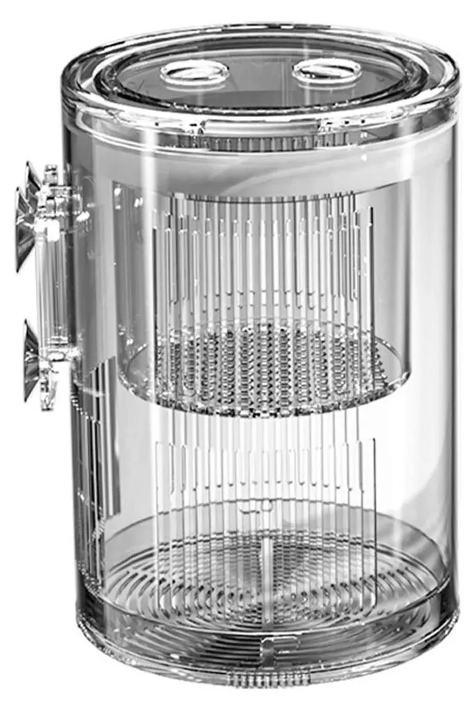 Bac d'élevage aquarium pour alevins et crevettes avec ventouses - 16cm