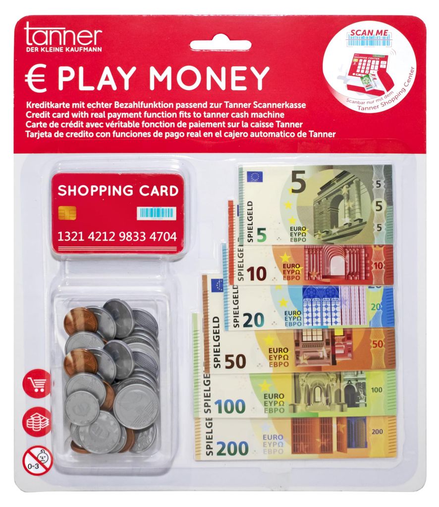 Tanner le petit commerçant Carte de monnaie de jeu Euro, Image du produit 