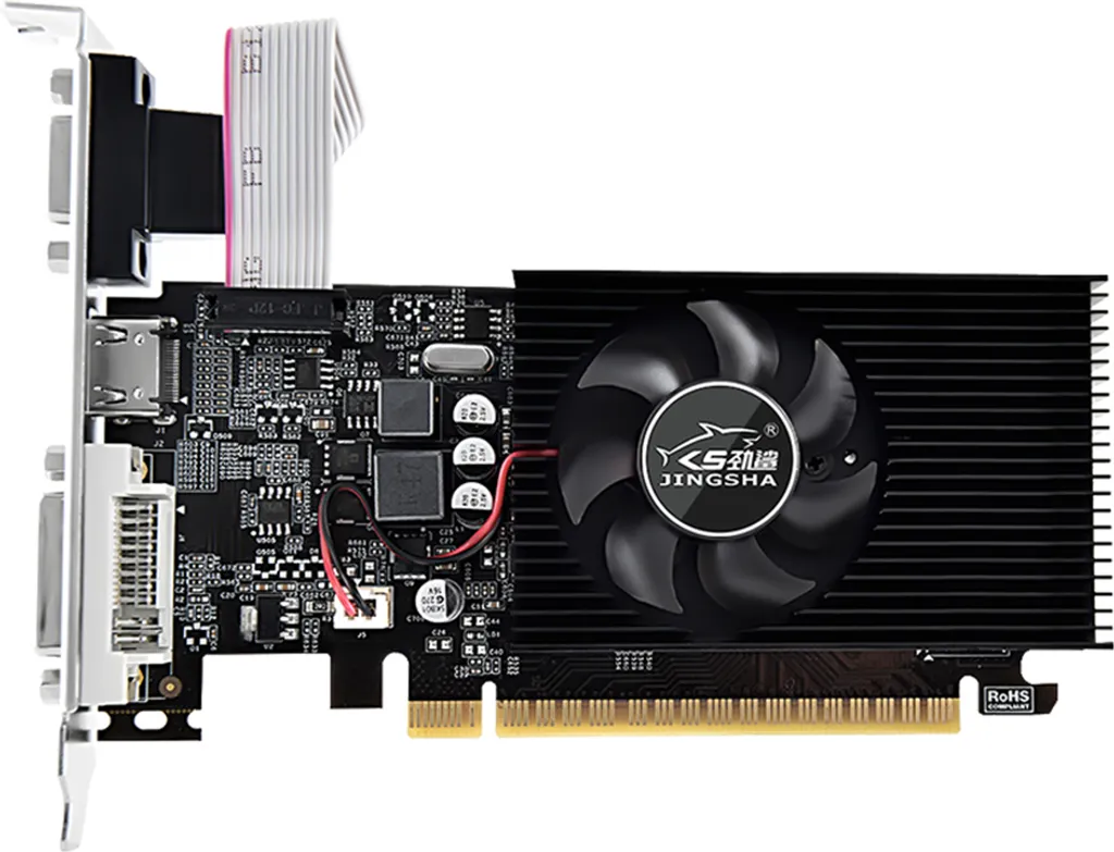 JINGSHA GT 730 4GB DDR3 - GPU Dedicata per Multi-Monitor e Office