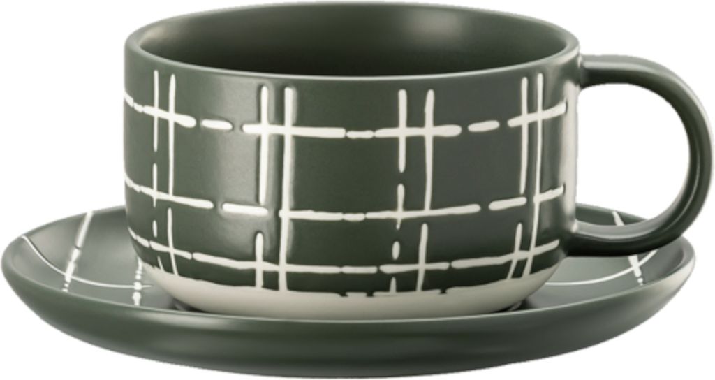 Thomas FUN Karo dark Kombitasse 2tlg