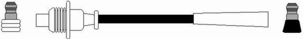 NGK Zündkabel Zündkabelsatz 44051 zum Zylinder 1 passend für PEUGEOT 205 II (20A/C) 60cm