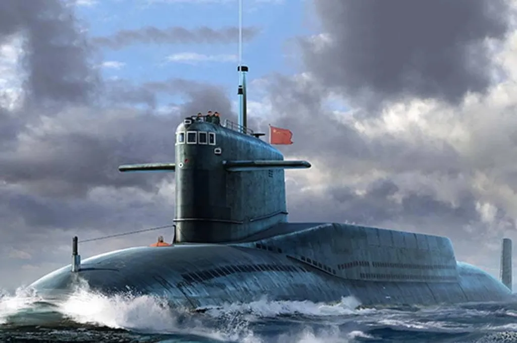 Sous-marin miniature Type 092 Xia Class grande taille à l'échelle 1:144