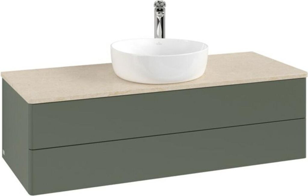 V&B Waschtischunterschrank ohne Frontstruktur, mit Beleuchtung Antao 120x36x50cm, HL, WBP botti., le g. m Lac