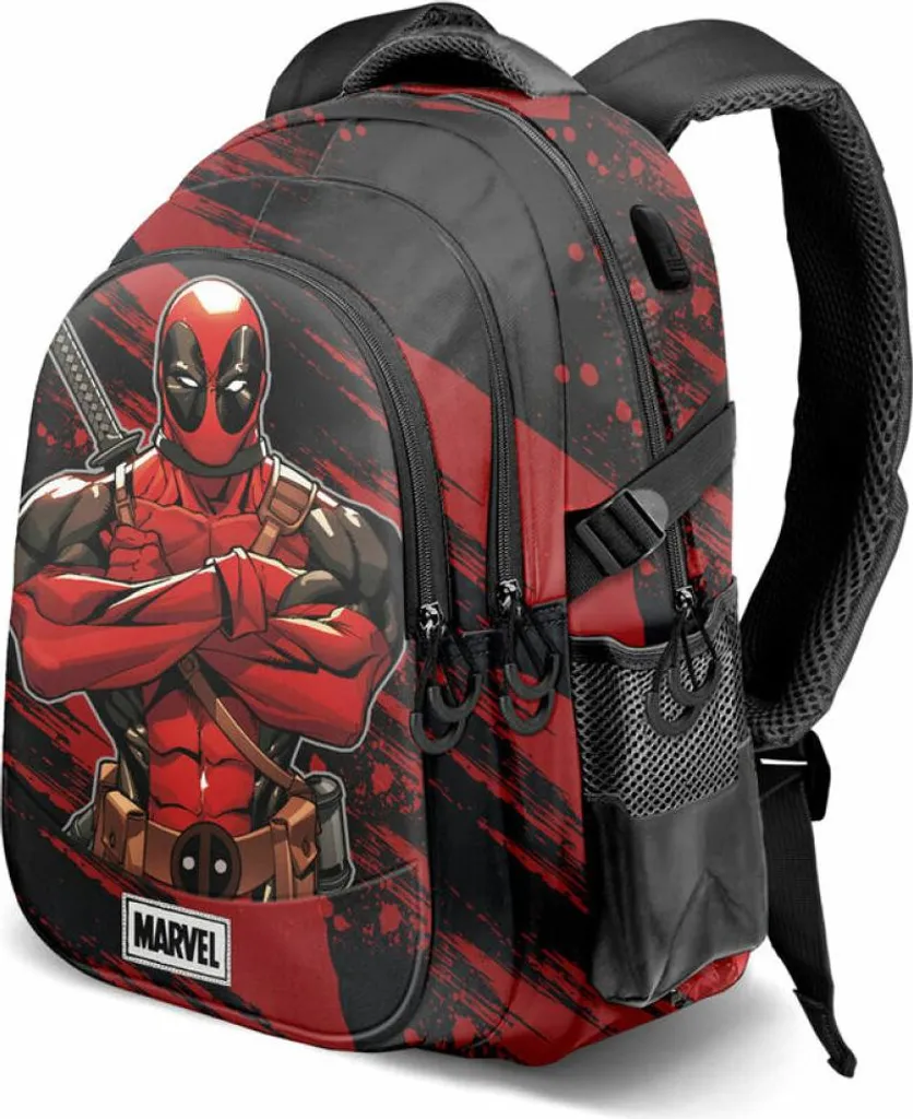 Sac à dos Marvel Deadpool Plus 44cm Karactermania - Modèle Premium