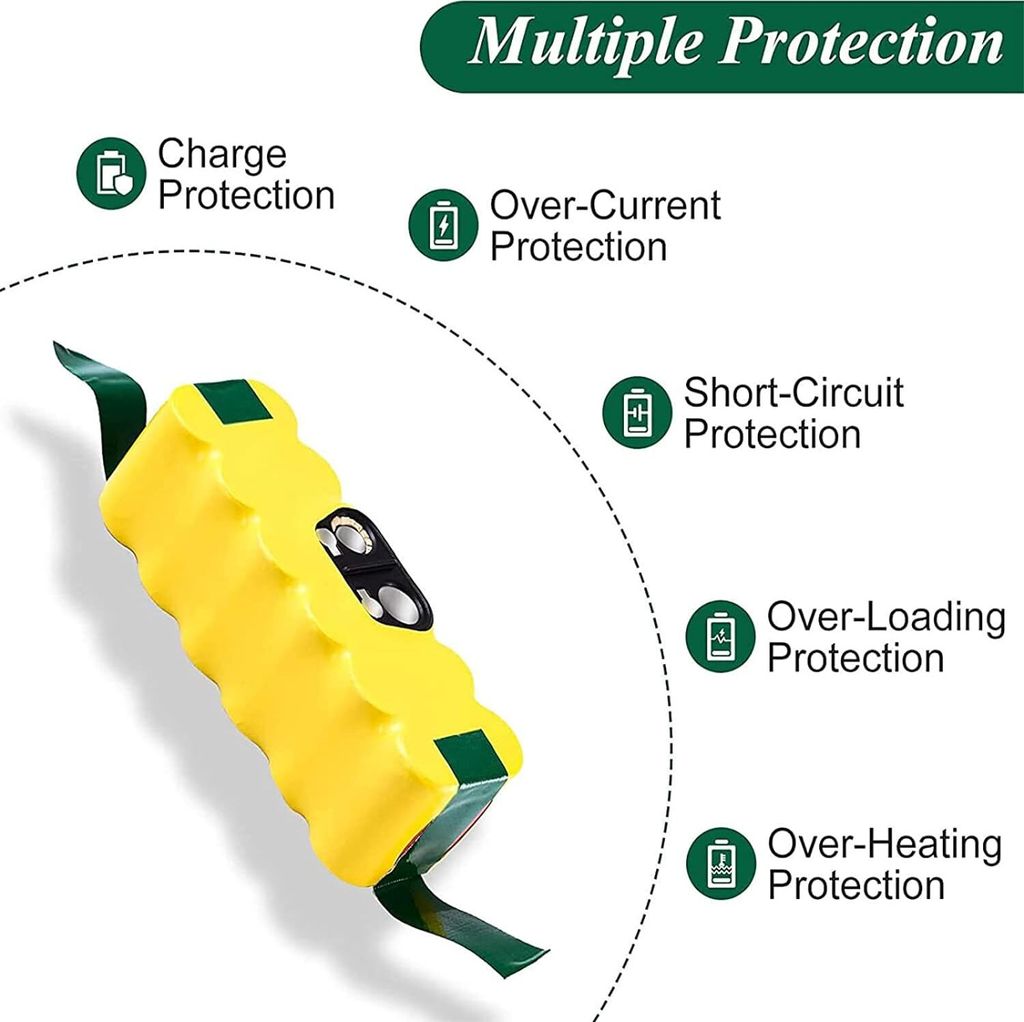 Akumulator SWAREY 14,4 V 4500 mAh NI-MH do iRobot Roomba Zdjęcie produktu 8