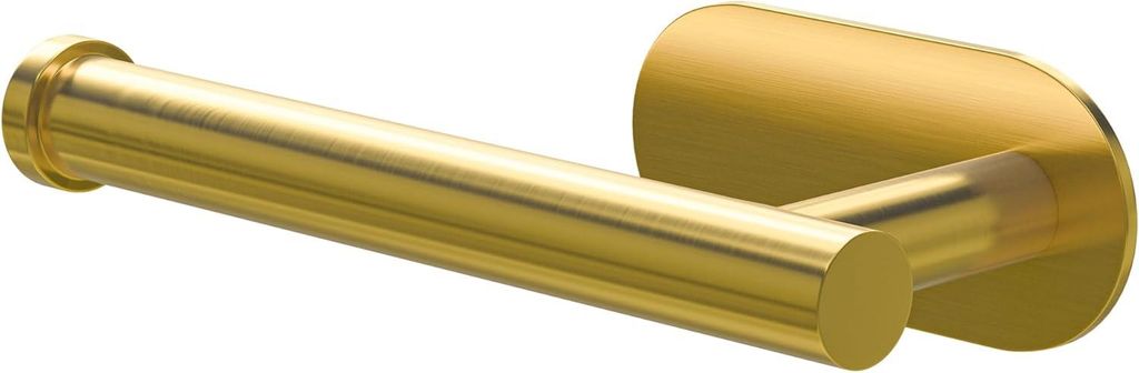 Selbstklebender Toilettenpapierhalter Mod. EA-3 | Schraubenloser Toilettenpapierrollenhalter | 164 x 70 x 45 mm | Edelstahl | Mattgold