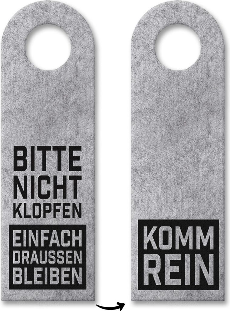 3x Bitte nicht klopfen, einfach draußen bleiben Türhänger Türanhänger