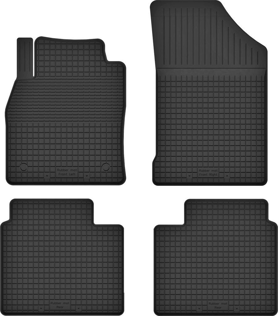 Gummifußmatten 4er Set, universell für: Ford Ranger Raptor Pickup (2019-)