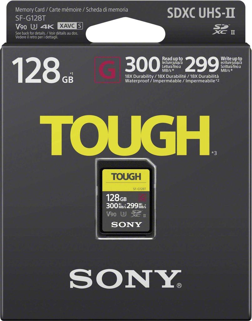 Sony SDXC G Tough series   128GB UHS-II Class 10 U3 V90 Produktbild 