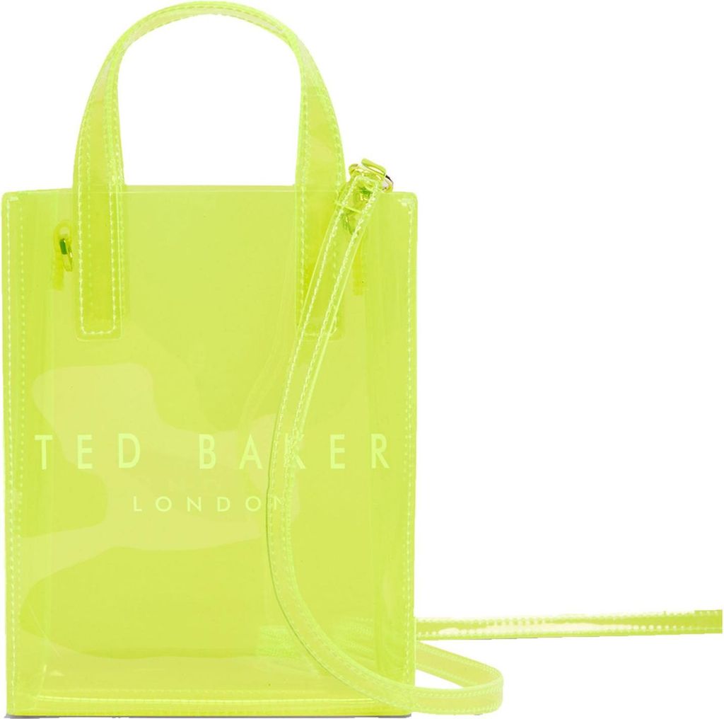 Ted Baker Handtasche Umhängetasche Sheacon Transparent Nano Icon Bag Brt - Yellow neongelb