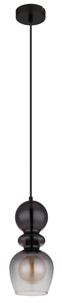 Globo Lighting|Hängeleuchte Metall schwarz matt, 1x E27