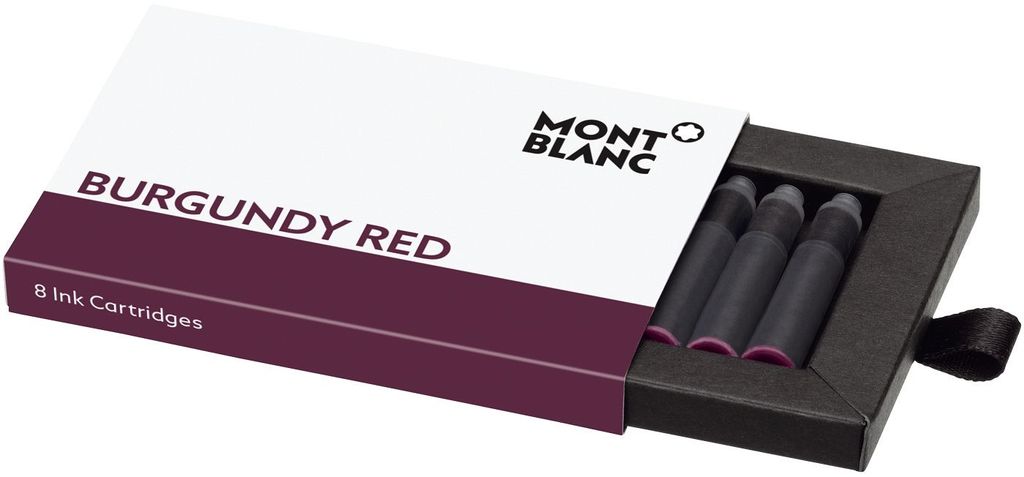 Montblanc® 105199 Tintenpatrone - 8 Stück, burgundy red Produktbild 