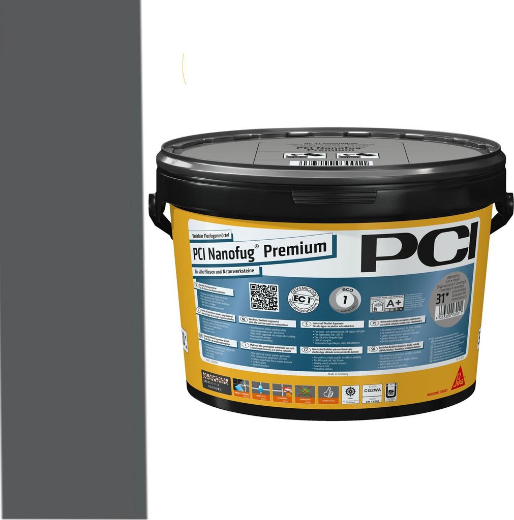 PCI Nanofug Premium Flexfugenmörtel 5kg Anthrazit Zdjęcie produktu 