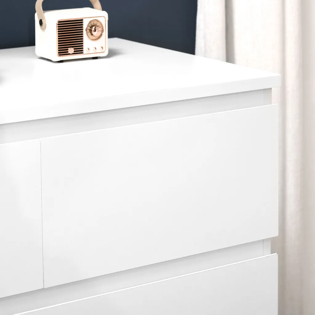 Commode Gain de Place 6 Tiroirs pour Optimiser le Rangement du Couloir