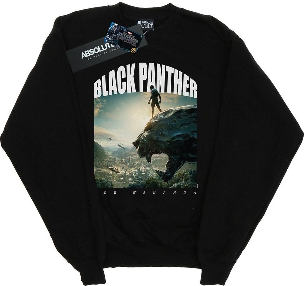 Marvel - "For Wakanda" Sweatshirt für Jungen BI9593 (152-158) (Schwarz)