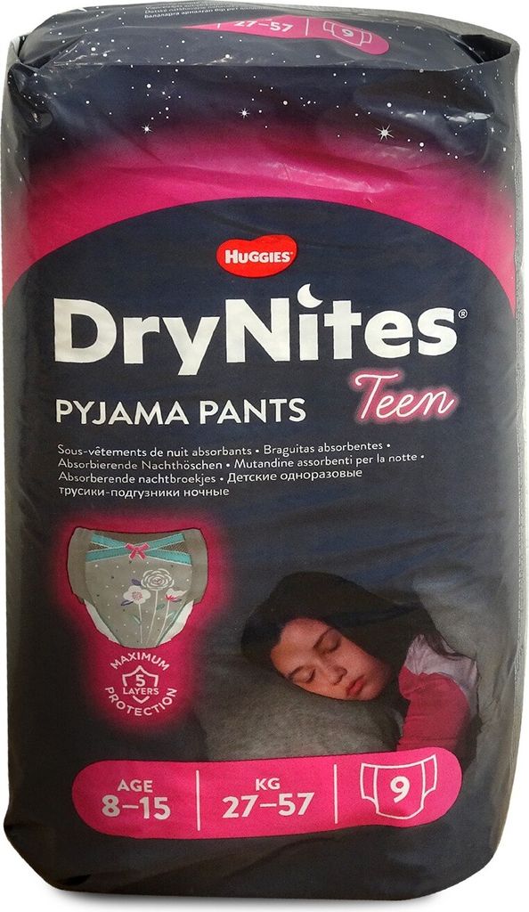 Huggies DryNites Pyjama Pants, Mädchen, Hosenwindel, 27 kg, Produktbild 