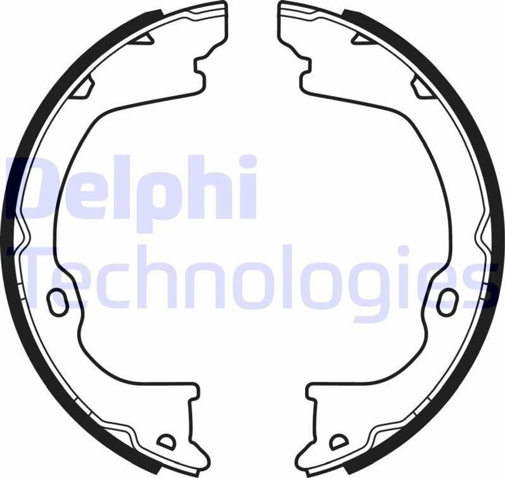 DELPHI LS2055 Handbremsbeläge für JEEP GRAND CHEROKEE IV (WK, WK2) für DODGE Nitro SUV Handbremse 206mm