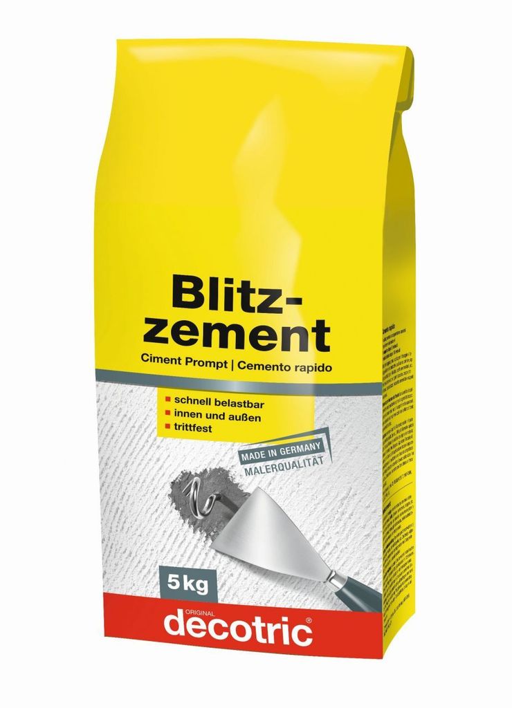 Decotric Blitzzement grau, 5 kg Produktbild 