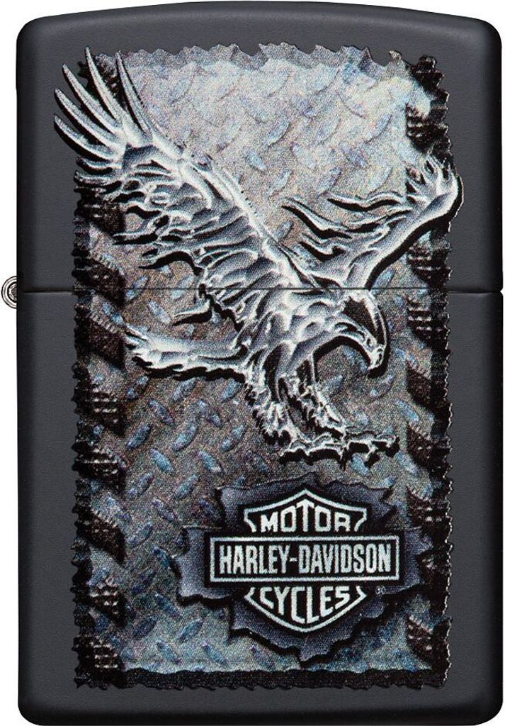 ZIPPO - Harley-Davidson® Iron Eagle - Black Matte Schwarz Produktbild