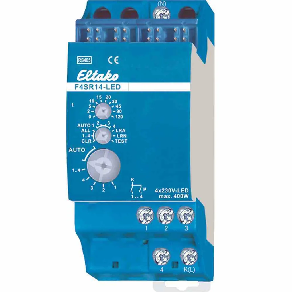 Télérupteur radio RS485 Eltako F4SR14-LED 4 canaux haute puissance