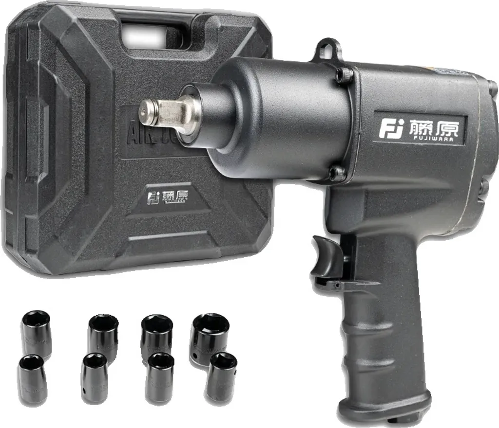 Clé à chocs pneumatique 1280Nm 7000 tr/min avec coffret de douilles