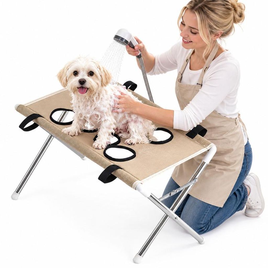 Tierpflege-Hängematte mit Gestell, für Hunde & Katzen, Produktbild 