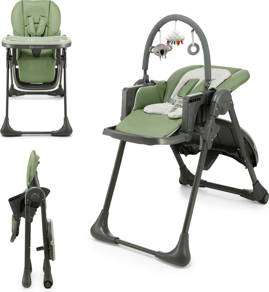 Kinderkraft TUMMIE 2-in-1 Fütterungsstuhl - klappbar - Produktbild 1