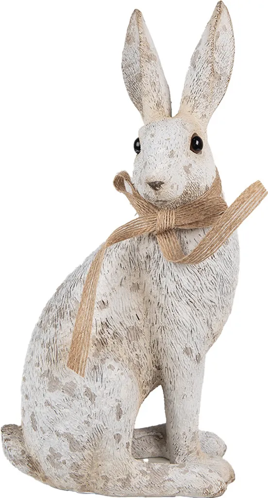 Décoration de Table Lapin Gris 26 cm - Idéal pour Centre de Table