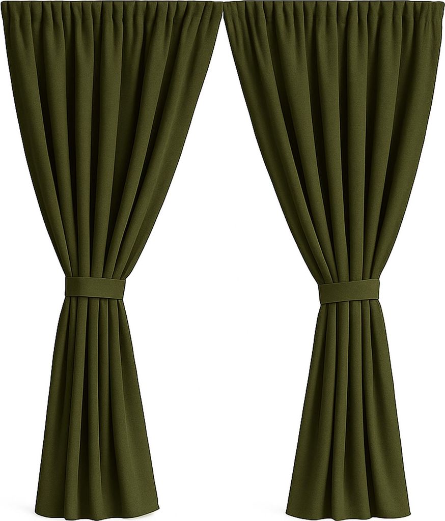 Gartenvorhang 2 Stück 155x220cm, Garten Vorhang Grün, wasserdichter Außenvorhang, Außenvorhang, Terrasse Vorhang, Balkon Vorhang