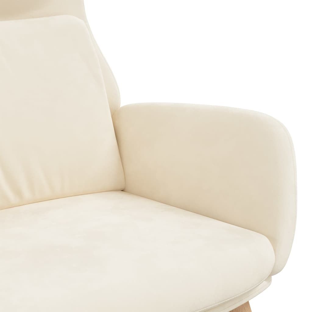 relaxační křeslo vidaXL Cream White Velvet Obrázek produktu 2