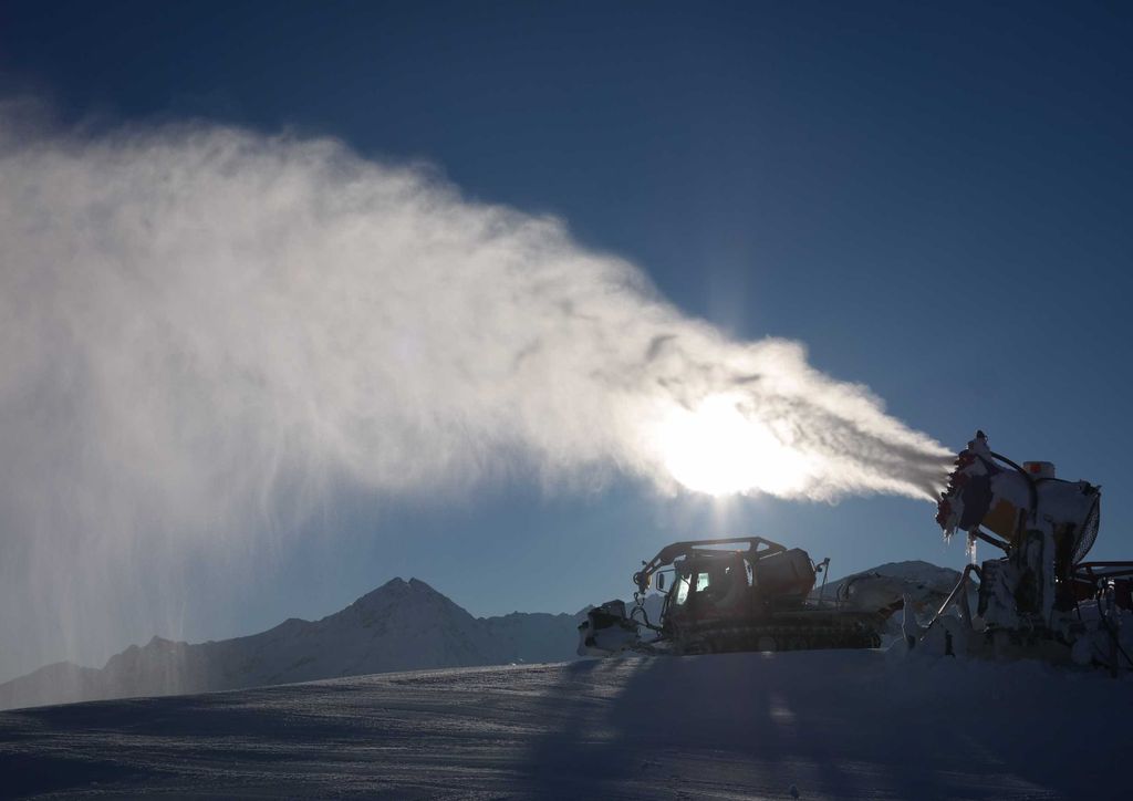 hansepuzzle 34845 - Schneekanone Puzzle, 260 Teile, Natur, 41,0 x 28,0cm mit hochwertiger Aufbewahrung, Kartonbox und wiederverschließbarem Beutel