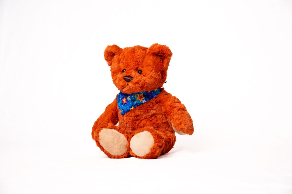 Teddy Jari rotbraun 38cm I nicht gegliederter Teddybär I Teddy 38 cm I Bär aus Softplüsch