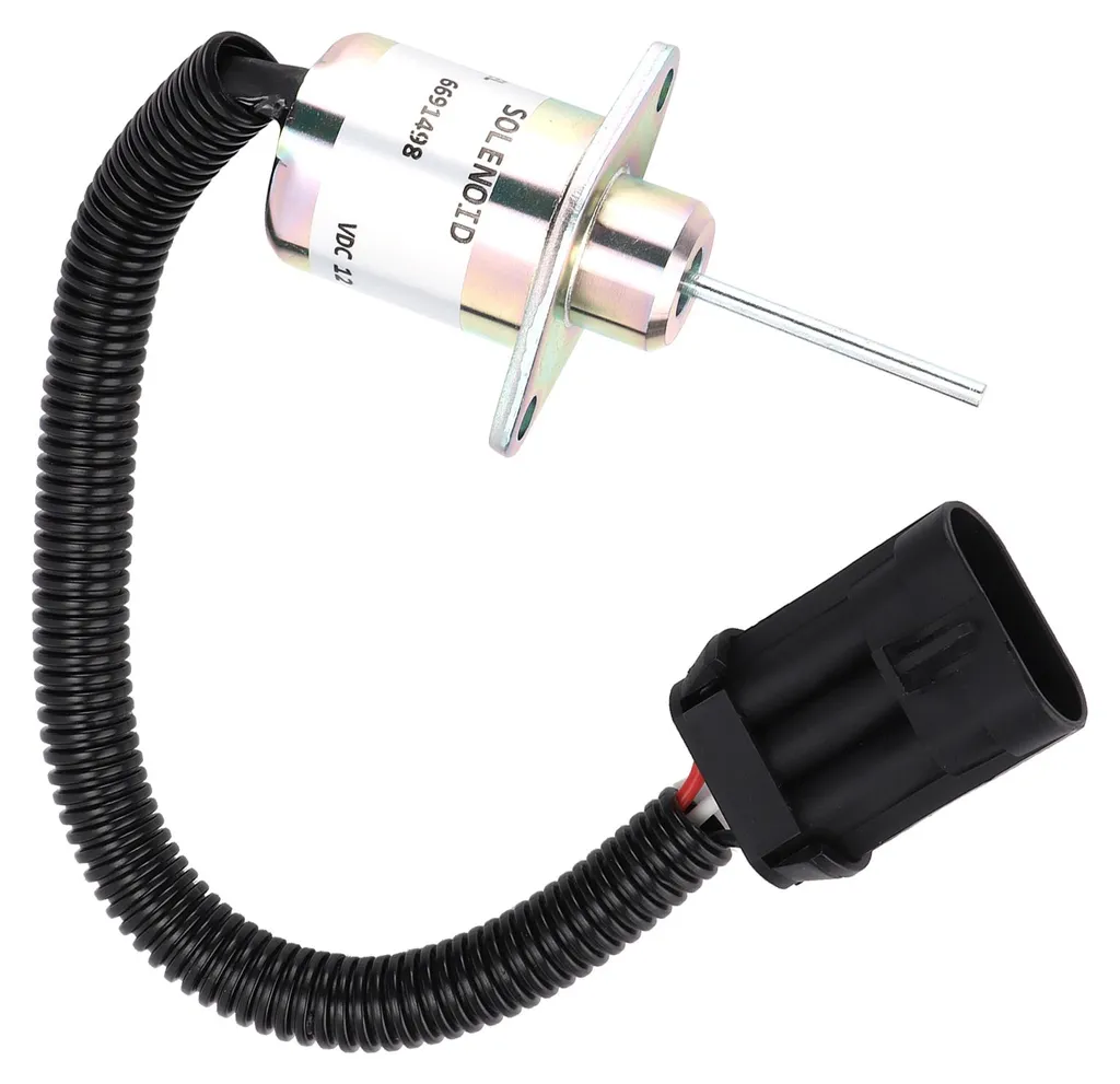 Solénoïde d'arrêt carburant 6691498 compatible chargeuse Bobcat S510