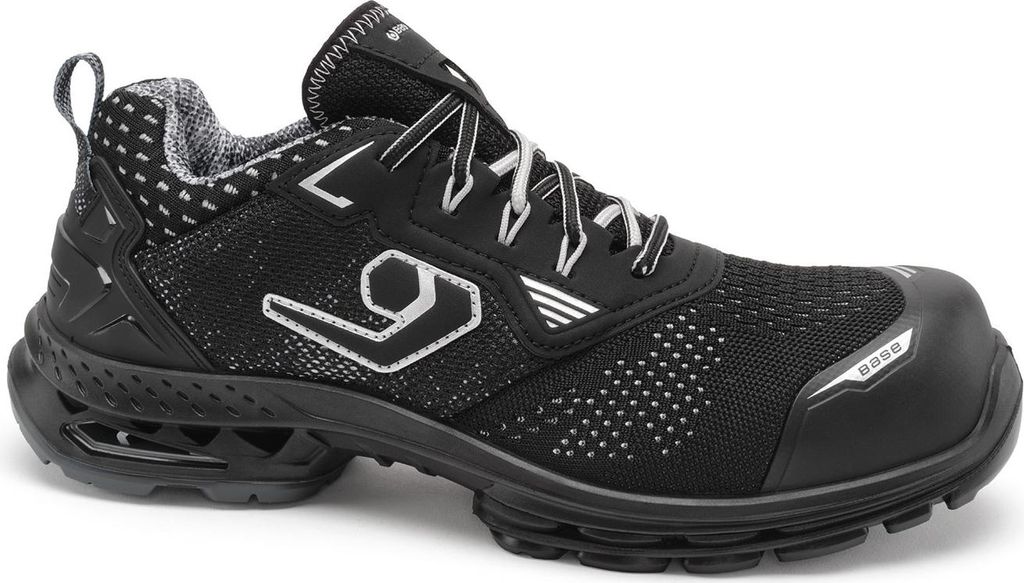 BASE B1704B run at work Sicherheitsschuh London S1PS nach EN ISO 20345:2022 S1PS ESD LG SC FO SR schwarz Größe 45