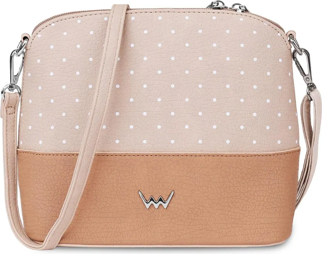 Sac bandoulière femme léger Vuch Cara Dotty crème anti-encombrement