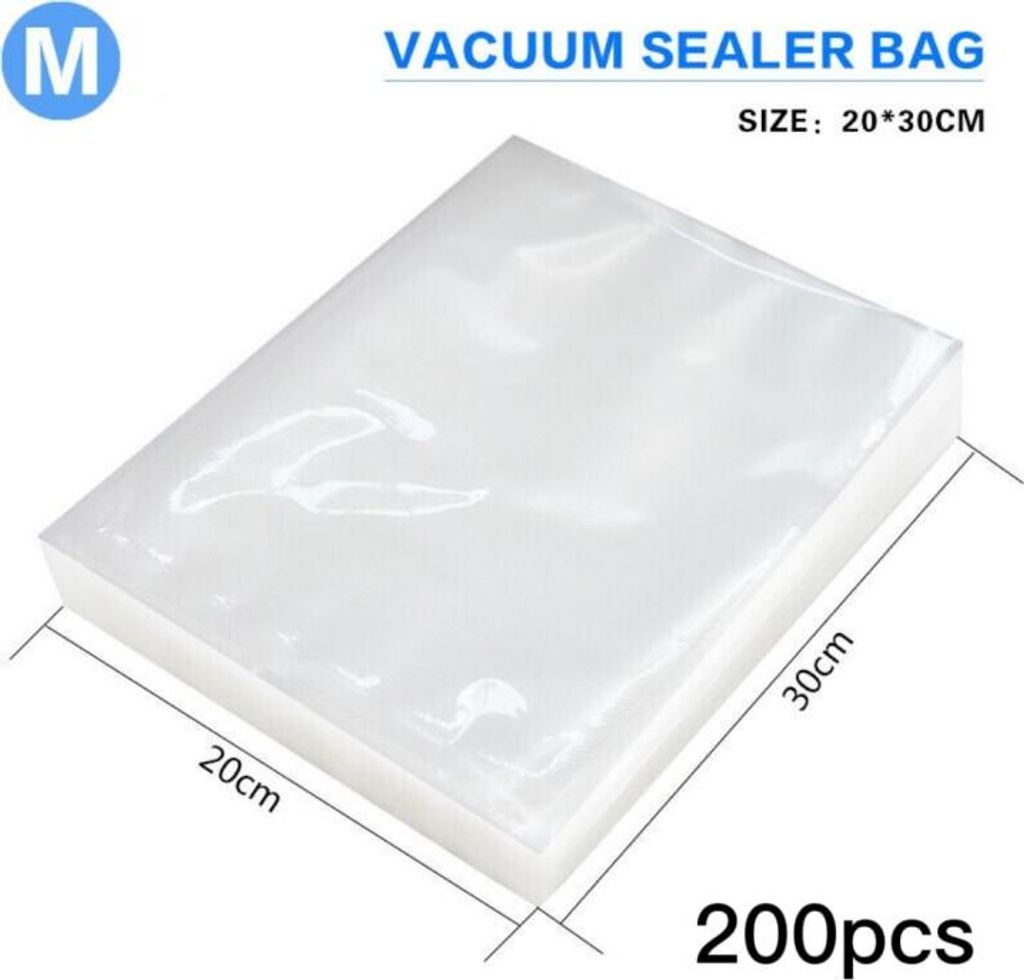100/200x Vakuum Versiegelung Lebensmittel Taschen Lagerung Strukturierte Beutel Dichtung Geprägte Vac Tasche