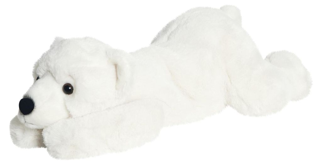 Plüschtier Polar Bär, weicher Plüsch, 51 x 17 x 20 cm, Produktbild 