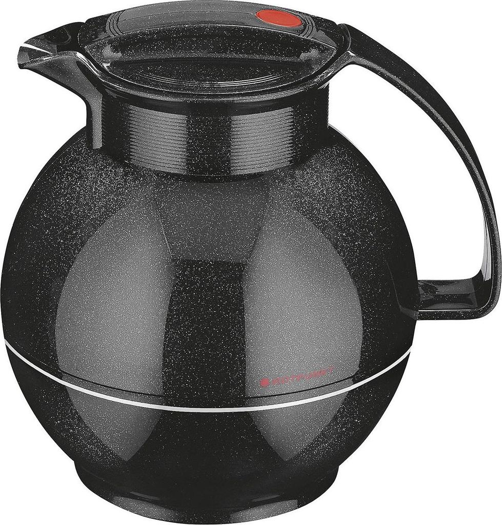 ROTPUNKT Isolierkanne Kunststoff 1l sparkling black