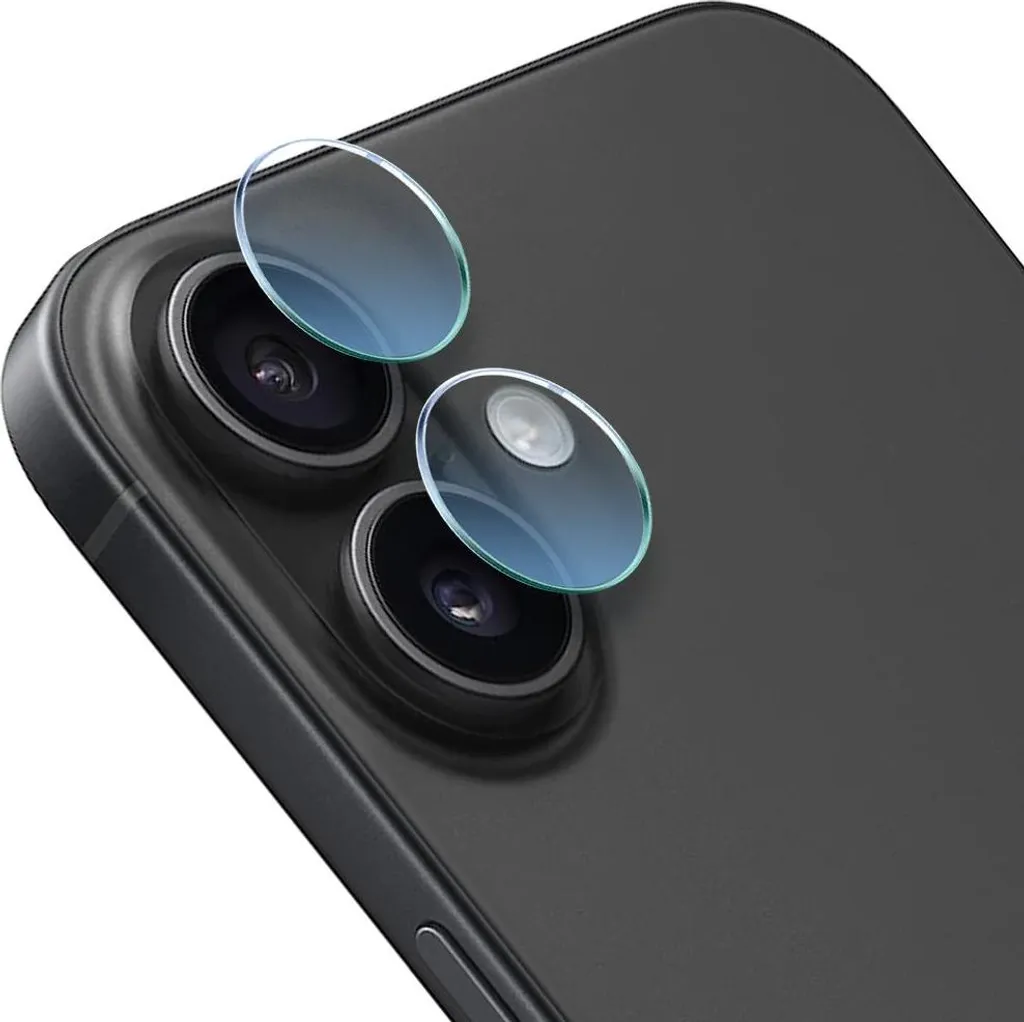 Cover fotocamera ibrida per iPhone 16 Plus, trasparente