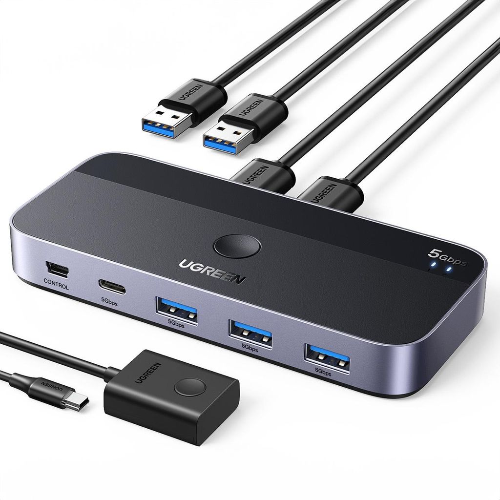 UGREEN USB 3.0 Sharing Switch 2 In 4 Out Zdjęcie produktu 