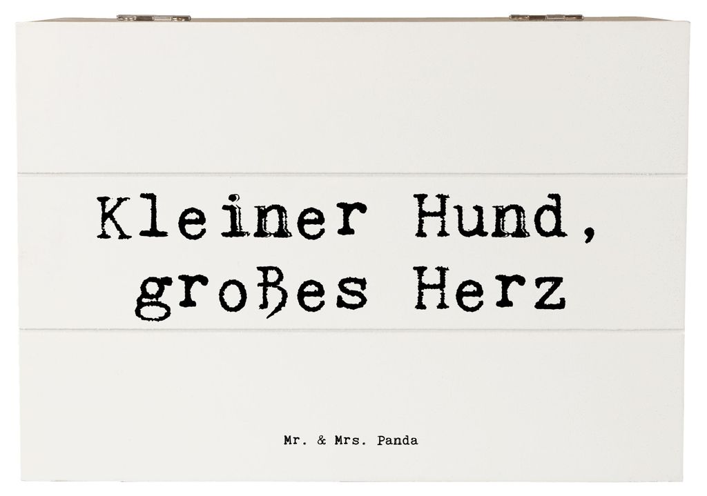 Mr. & Mrs. Panda Erinnerungsbox Spruch Chihuahua Liebe 22 x 15 cm - Weiß - Geschenk, Schatulle, verspielte Hunde, Holzbox, Hunderasse, Hunderassen...
