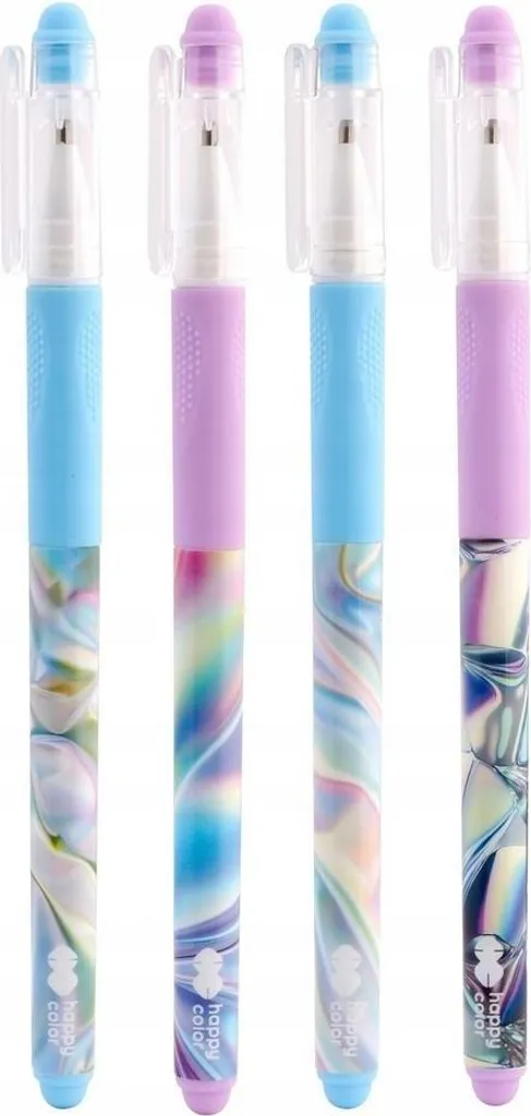 Stylo à maculer pour écriture rapide Holo Wave bleu avec grip lot de 12