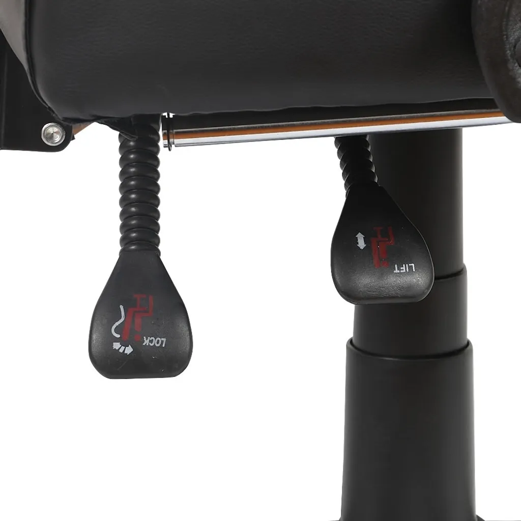 Siège gamer pivotant noir et blanc pour setup informatique et streaming - 6