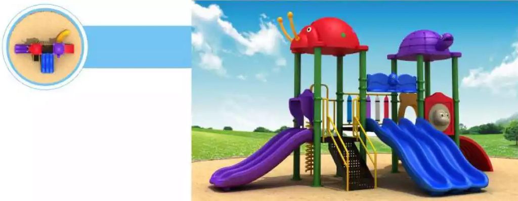 Spielplatz Unterhaltung für Kinder Spielturm mit Rutsche Dschungel-Stil