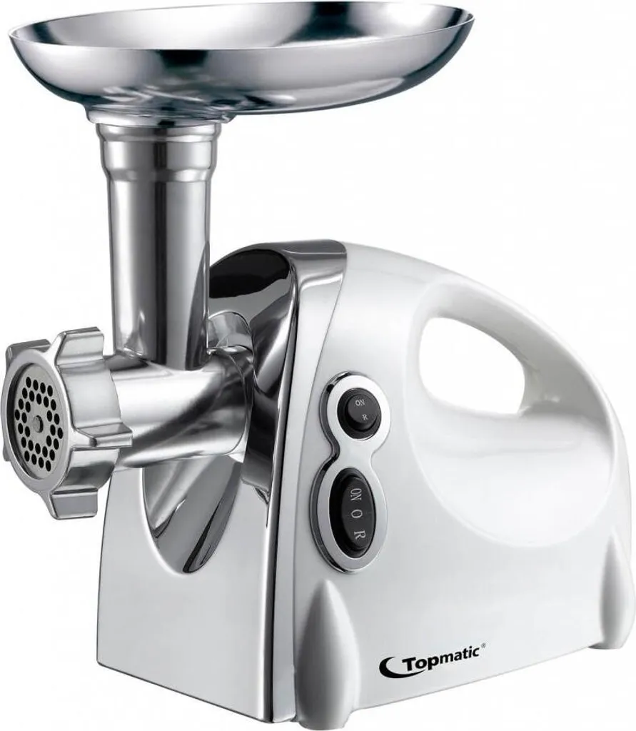 Tritacarne Elettrico Topmatic 1200W MG-1200.3 con Funzione Reverse - Bianco