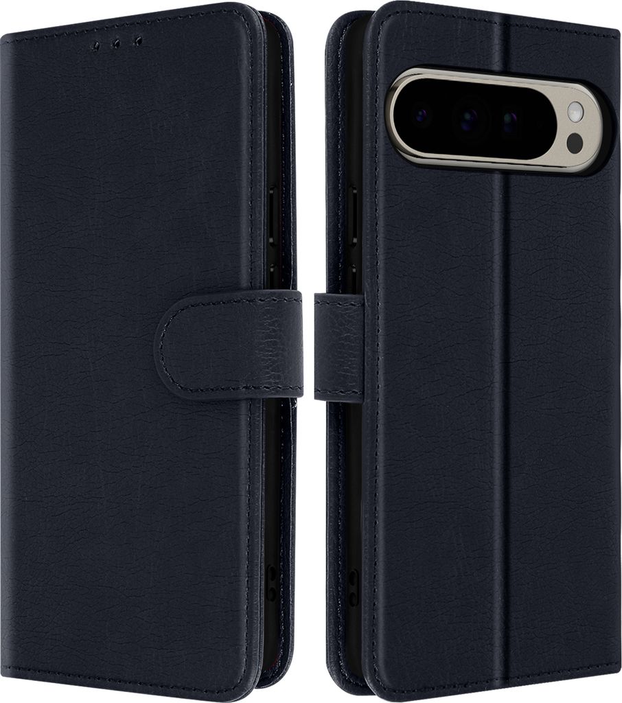 Avizar, Pixel 9 Pro XL Chesterfield Folio-Hülle mit integrierter Standhilfe, Nachtblau