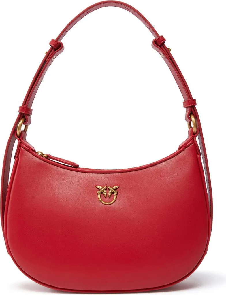 Sac Soirée PINKO Half-Moon Mini Rouge pour un Look Chic et Moderne
